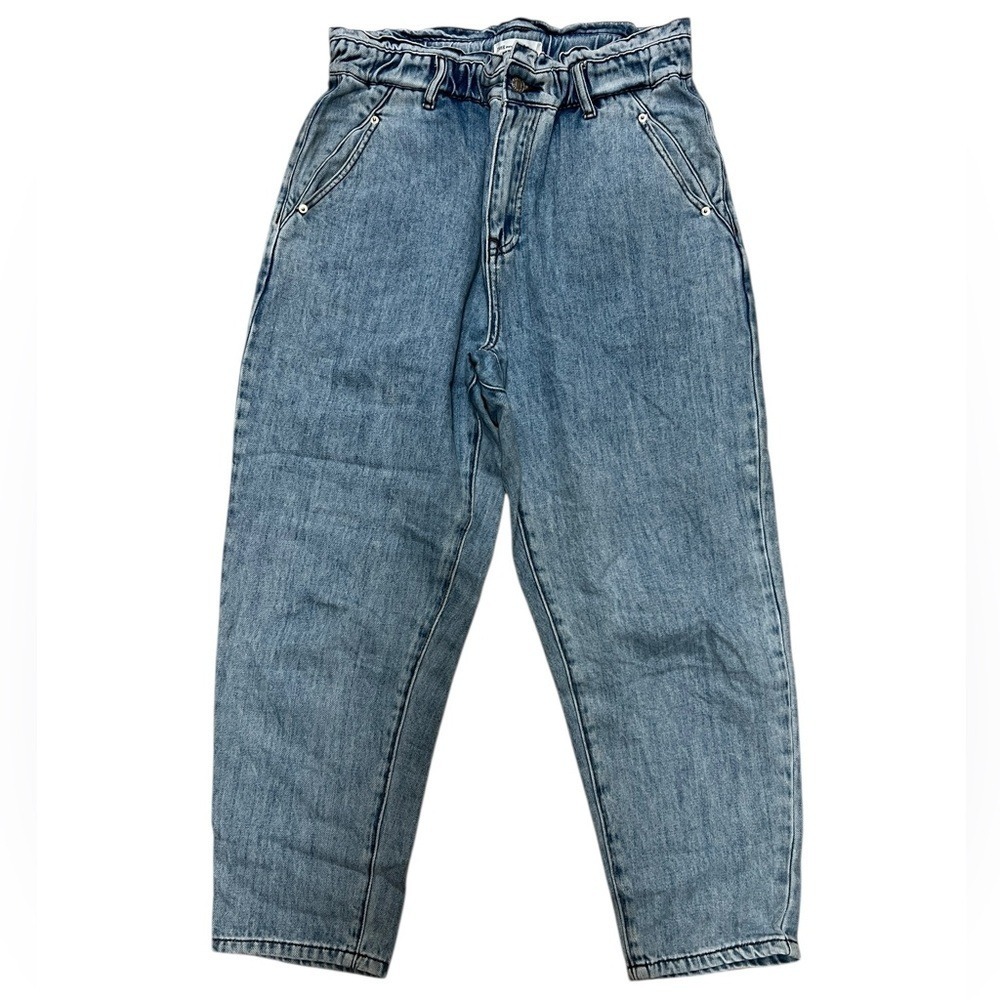 Vici TNR Jeans Paperbag Waist Denim Pants Women Large Blue